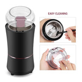 Black Fast-even Grinding Spice Grinders 400W Coffee Grinders for Grinding Coffee Beans Herbs Spices for Grinding Nuts Seeds