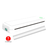 Wireless A4 ink free mini portable thermal printer, suitable for mobile phones and laptops, supports mobile printing