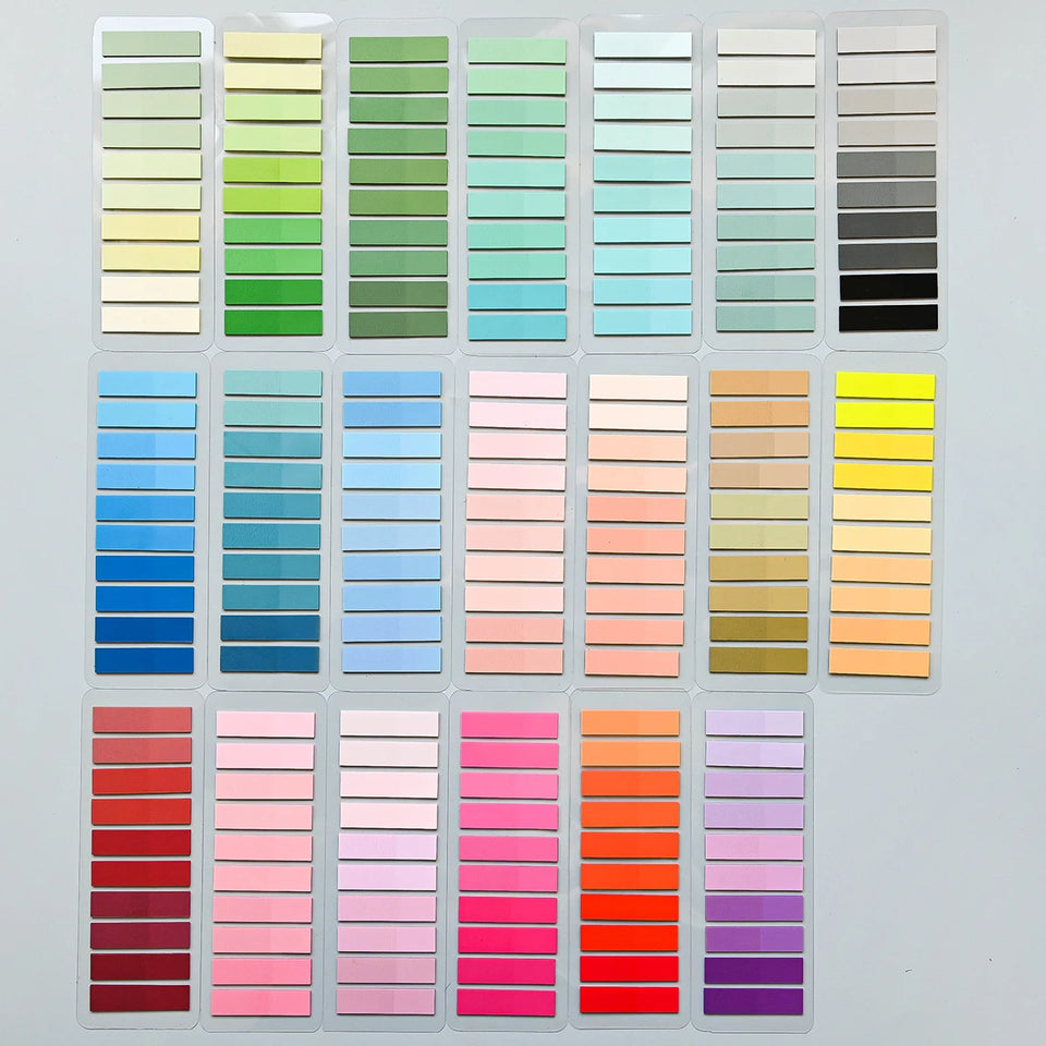 Colorful Transparent Memo Pads Self-Adhesive Sticky Notes Index 200-4000 Sheets for Office School Stationery