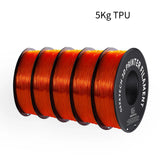 GEEETECH 5Rolls 3D TPU Flexible Filament TPU material 1.75mm Plastic Vacuum Packaging, Non-Toxic High Quality Safe,fast ship