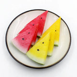 Simulated watermelon skin, fake watermelon slices, fake fruit slices, food, food model, restaurant, restaurant decoration, shoot
