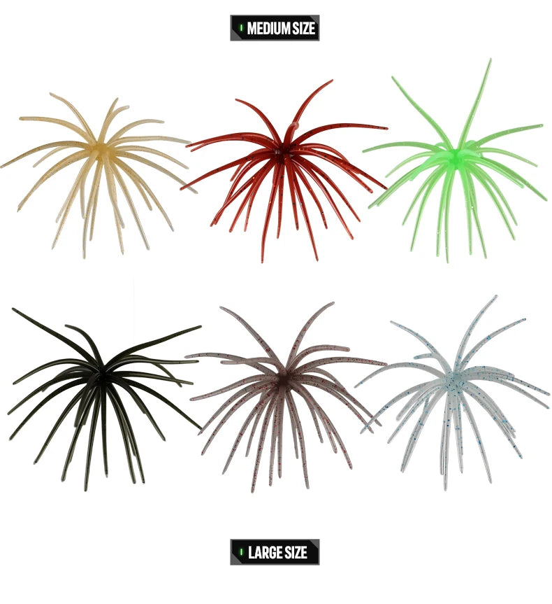 TAIYU 2-Pack Floating Sea Urchin Soft Lures, Bionic Soft Baits, TPE Material Fishing Lures for Saltwater Fishing, Commercial Pon