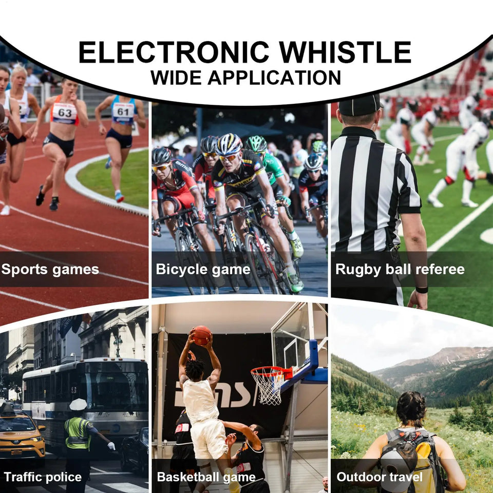 Electric Whistle for Teacher Electronic Battery Operated Loud Football Referee Automatic Whistle for Referee Sports Football