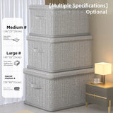 Clothes Storage Box Household Large-capacity Wardrobe Snacks Toys Layered Finishing Artifact Folding Storage Box Basket with Lid