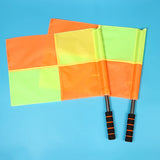 2PCS Soccer Training  Referee Flag For Fair Play Sports Match Football Rugby Hockey Training Linesman Flags