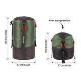 Lightweight Compression Stuff Sack 1-2L Waterproof Polyester Compression Bag Storage Bag for Camping Hiking Backpacking