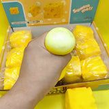 Squeeze Cheese Cube Toy Stress Relief Squishy Soft Ball Slow Rebound Relief Anxiety Fidget Toy for Kids Adults ADHD Autism Gifts