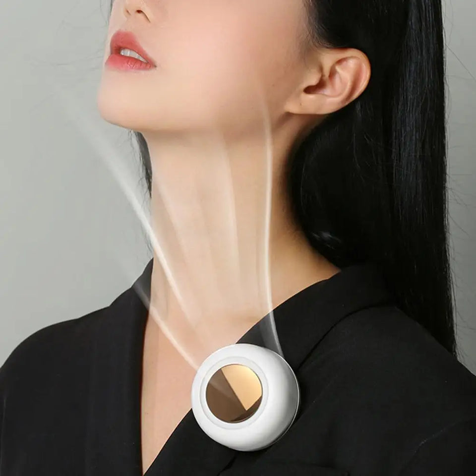 360° Adjustable Airflow Portable Neck Fan Soft Breeze Quiet Personal Cooling Fan for Outdoor & Office Travel Mini Fan