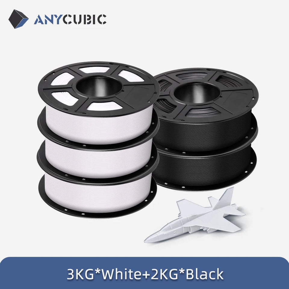 ANYCUBIC PLA 3D Filament For FDM 3D Printer 1.75mm Eco-friendly 3D Printing Material Failment For Kobra S1C 5KG EU US Warehouse