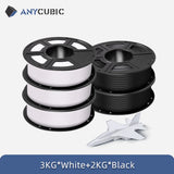 ANYCUBIC PLA 3D Filament For FDM 3D Printer 1.75mm Eco-friendly 3D Printing Material Failment For Kobra S1C 5KG EU US Warehouse