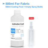 Spray Sublimation Coating For Cotton Fabric T-shirt Canva Caps Mugs Glass Ceramic Metal Wood Sublimation Ink Pretreatment Liquid