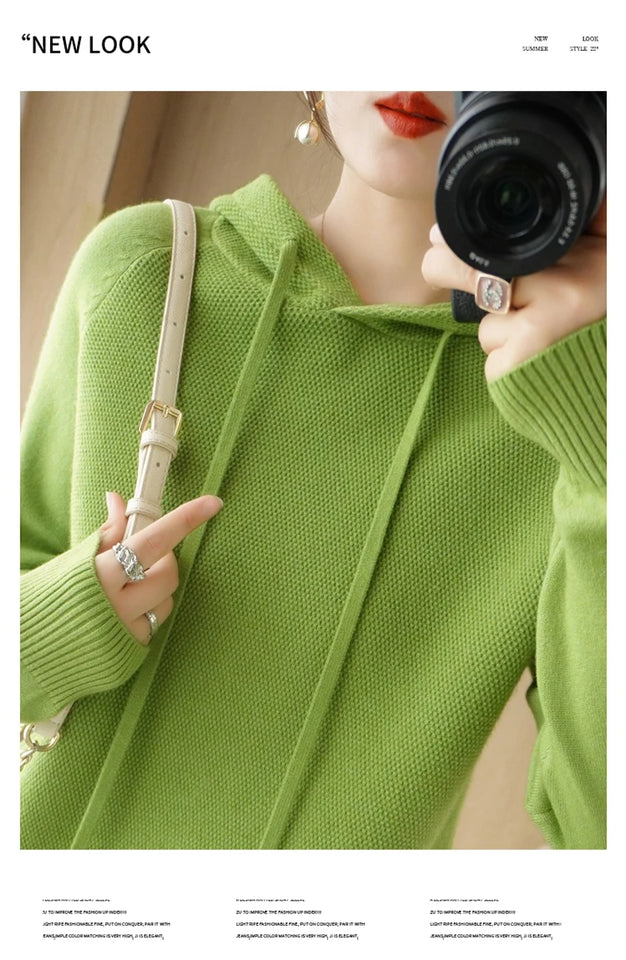 Hoodies And Sweatshirts Long Sleeve Sweaters For Women Wool Clothing New Arrivals Knitted Jumpers Female Outerwears Fashion Tops