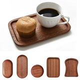 Wooden Tray Whole Piece Walnut No Splicing Wooden Serving Board Natural Cut Wooden Serving Trays Coffee Tea Trays New Tableware