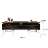 TV Table Small Sitting Room Ground Ark Of Stainless Steel Wooden Furniture Of The Lacquer That Bake