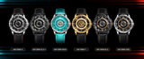 BERNY Automatic Men's Skeleton Watch 5ATM Luminous Sapphire Exhibition 3D Dial 316L Steel MIYOTA 82S0 Mechanical Watches for Men