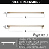 Goo-Ki Antique Brass Stainless Steel Cabinet Handles T Bar Knobs Modern Drawer Pulls for Kitchen Cabinet Hardware for Bedroom