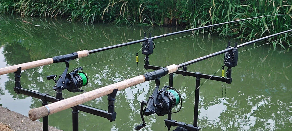Hirisi Carp Fishing Bite Alarms Set with Swingers, LED Bite Indicator, Waterproof Fishing Alarm for Coarse Fishing