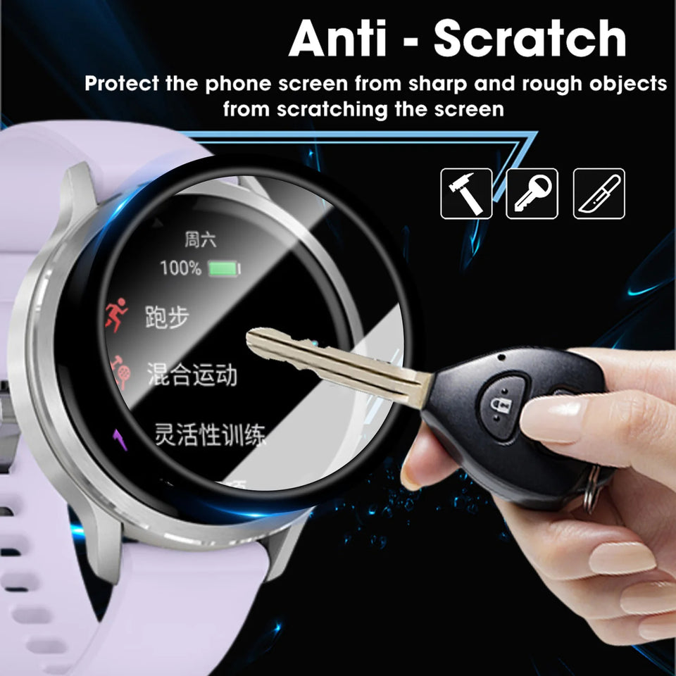Dust Free Easy Installation Kit Full Curved Screen Protector For Garmin Venu 4 Venu4 41MM/45MM Protective Films Not Glass