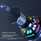 Qi2.2 Car Magnetic Wireless Charger Stand  LED Phone Holder  Air-Cooling Fast Charging Station For Magsafe iPhone 17~12 Pro Max