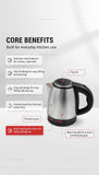 Electric Kettle 304 Stainless Steel Durable Portable Water Boiler Pot Fast Boil for Home During  Electric Water Kettle for Home