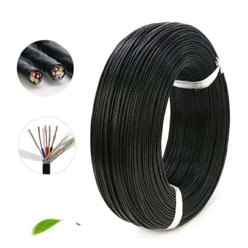 1/2/5/10m PTFE Shielded Wire 0.3/0.5/0.75/1/1.5mm High Purity OFC Copper Tinned FEP Insulation 1 2 3 4 5 6Cores AFPF Signal Line