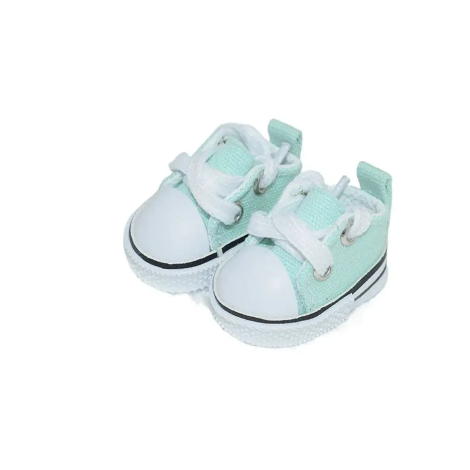 Hand-made Doll Shoes Replacement 4.5cm Doll Replacement Accessories Multiple Styles DIY Canvas Shoes for 15CM Cotton Doll