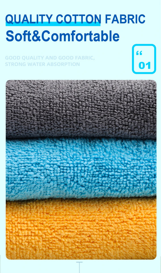 HISTAR 1pc 3 Color Choice Double Layers Thicken Anti-Slippery High Cotton Fabric Soft Fishing Face Towel