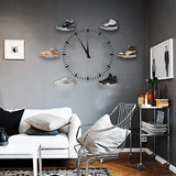 6Pcs Clear Floating Sneaker Shelves Wall Mounted Shoe Display Stand Transparent Shoe Racks For Bedroom Living Room