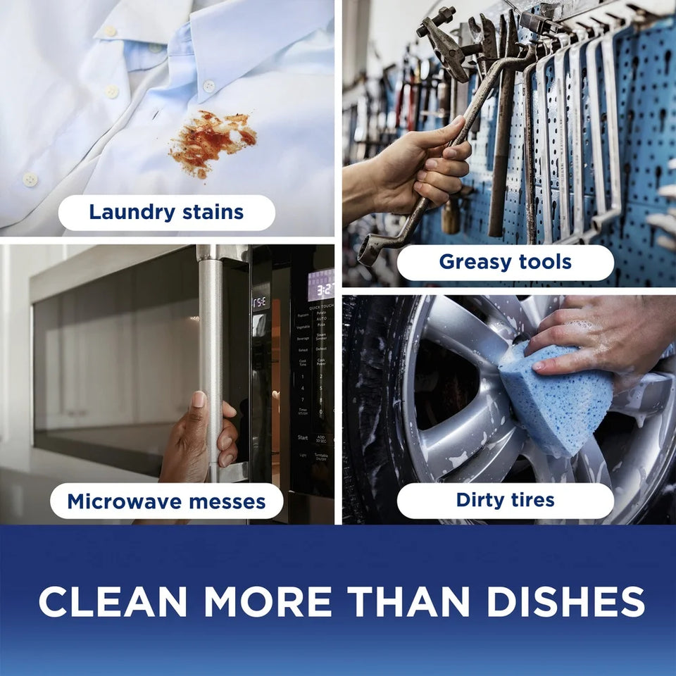 Platinum Dish Soap Liquid Grease Removal Natural Biodegradable Lemon 54.8oz Multi-Purpose Ultra Concentrated Dishwashing Cleaner