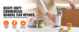 SucceBuy Manual Can Opener Commercial Table Opener with Base Heavy Duty Can Opener Adjustable Height Opener For Cans