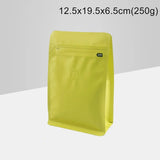 StoBag 20pcs 250g Color Matte Coffee Beans Bag Packaging with Valve Aluminum Sealed for Powder Nuts Storage Reusable Pouches