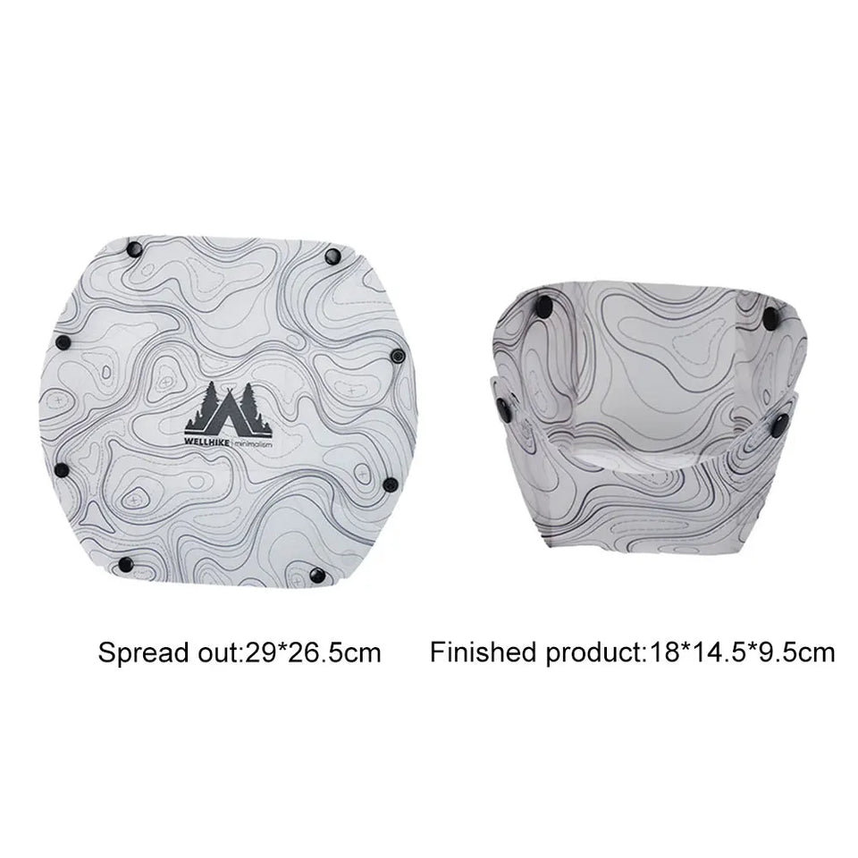 Outdoor Lightweight Folding Tableware Portable Bowl Plates Coffee Filter Funnel Cup Heatproof Food-Grade Tableware Easy to Clean