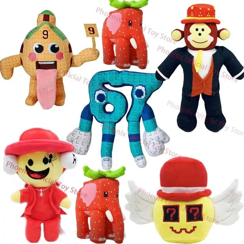 Steel a Brainrot Game Plush Toy Game Peripheral Toys Strawberry Elephant House 9 Doll Cute Soft Plush Toy Children's Gift