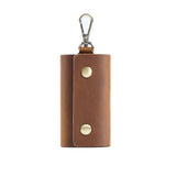 100 % Genuine leather   Multi-function Key Bag High Quality Crazy Horse leather Key Pouch Unisex Leather Business Gift