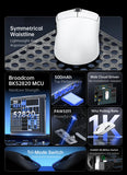 Attack Shark X8 SE Wireless Gaming Mouse | 55g Ultra-Light | 1KHz Wired/Wireless | PAW3311 25K DPI | Tri-Mode | 80M Clicks