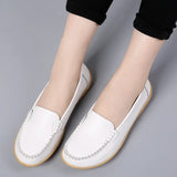 Women Flats Ballet Shoes Woman Cut Out Leather Breathable Moccasins Women Boat Shoes Ballerina Ladies Casual Shoes