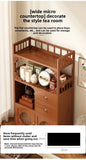 Multifunctional Furniture with Drawers & Shelves, Kitchen Cupboard, Living Room Storage Organizer, Tea Table Cabinet