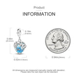 S925 Silver Plated Devil's Eye Guardian Palm Safety Chain Charms Pendants Fit Original Bracelets Fine DIY Birthday Jewelry Gifts
