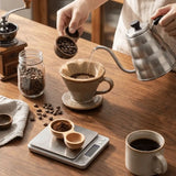 Dual-Headed Wooden Coffee Spoon Short Handle Serving Cutlery Measuring Spoon Wear-resistant Rust-proof Coffee Bean Spoon