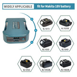 1pc For Makita 18V With USB With Type-C Battery Holder For Makita 18V Battery BL1840 BL1850 BL1860 Charger Adapter Fast Charging