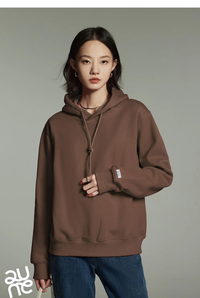 Women Plush Hoodies Sweatshirt 2024 Autumn Long Sleeve Loose Hooded Sweatshirt Versatile Leisure Multicolor Warm Pullover Tops