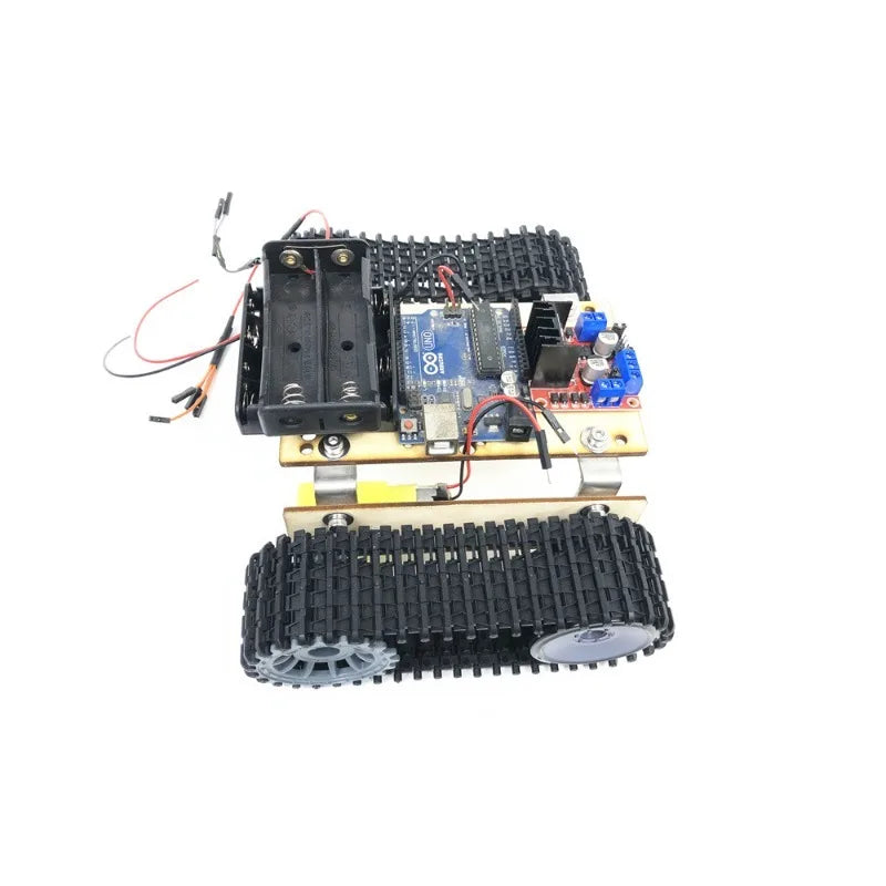 Alloy Robotic DIY Car Chassis DIY Car Robot With TT Motor Set 1 Layer RC Tank Chassis Building Block Motor 3-9v Crawler Smart