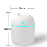 Portable Essential Oil Diffuser & Humidifier – 250ml USB-Powered Mute Mist Maker with Color-Changing Night Light (BPA-Free)