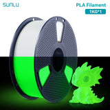SUNLU PLA Glow in Dark PLA Filament Neatly Wound Luminous 1.75mm 1KG/Roll Fit Most FDM 3D Printer Fast Shipping EU Warehouse