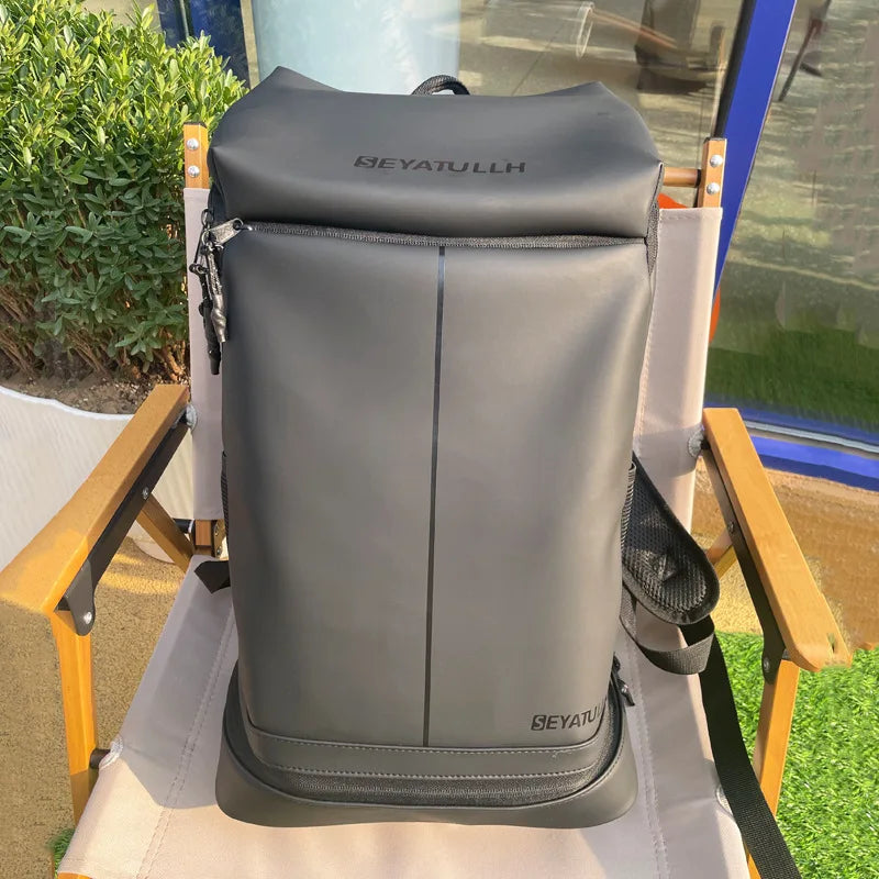 Shoulder Bag Large Capacity Outdoor Leisure Travel Waterproof Wear Resistant PU Sports Mountaineering Bag With Shoe Compartment