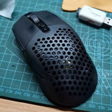 For compatible G304 G305 Magic Modified Hollow Wireless Mouse 3D Printing Shell Battery Cover Resin Nylon Back Cover Weight Loss