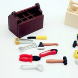 Dollhouse Mini Wooden Coffee Toolbox Miniature Food Play Scene Model Photography Decoration Small Ornaments