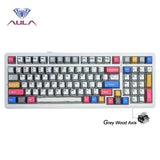 Aula F99 Gaming Mechanical Keyboard Three Mode 2.4g Wireless Bluetooth Wired Hot Swap PBT Gasket RGB For Games Typing 99 Keys