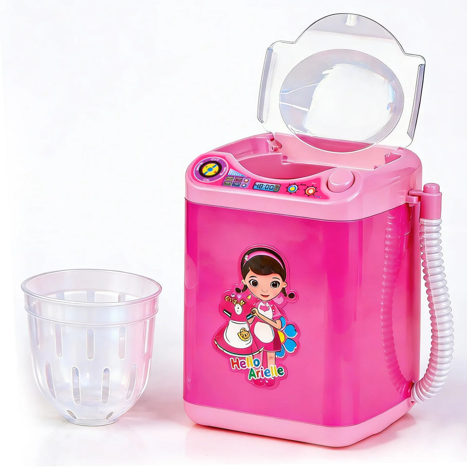 Lash Washing Machine Mini Electric Dehydration Washer Toy Powder Puff Beauty Egg Makeup Brush Washing Machine Toys Coffee Mixer