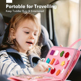 Montessori Toys Busy Board Sensory Activity Developing Board for Motor Skills,Learning Board for Toddlers  Christmas Gift